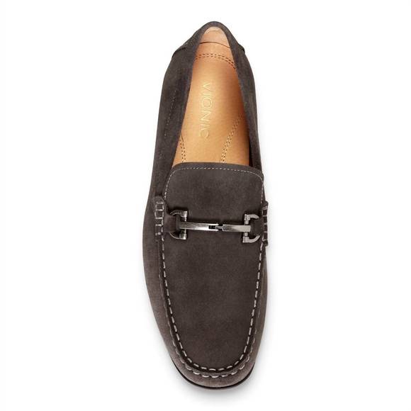 NEW VIONIC men's mercer mason loafer in dark grey - Picture 3 of 5